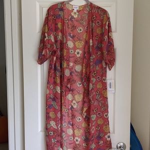 NWT floral lularoe shirley kimono, small